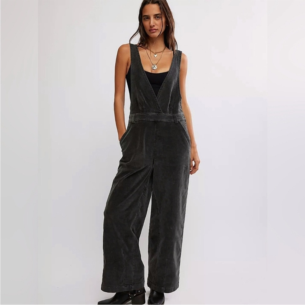 Free People Mara Cord Overalls boho jumper adjustable NWT New 4